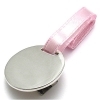 Silver Round Engravable Pacifier Holder